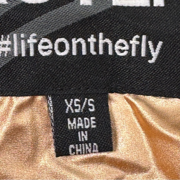 THINK ROYLN Leopard Print 1/4 Zip Down Fill Puffer Poncho BROWN-ROSE GOLD / XS-S - Picture 12 of 15